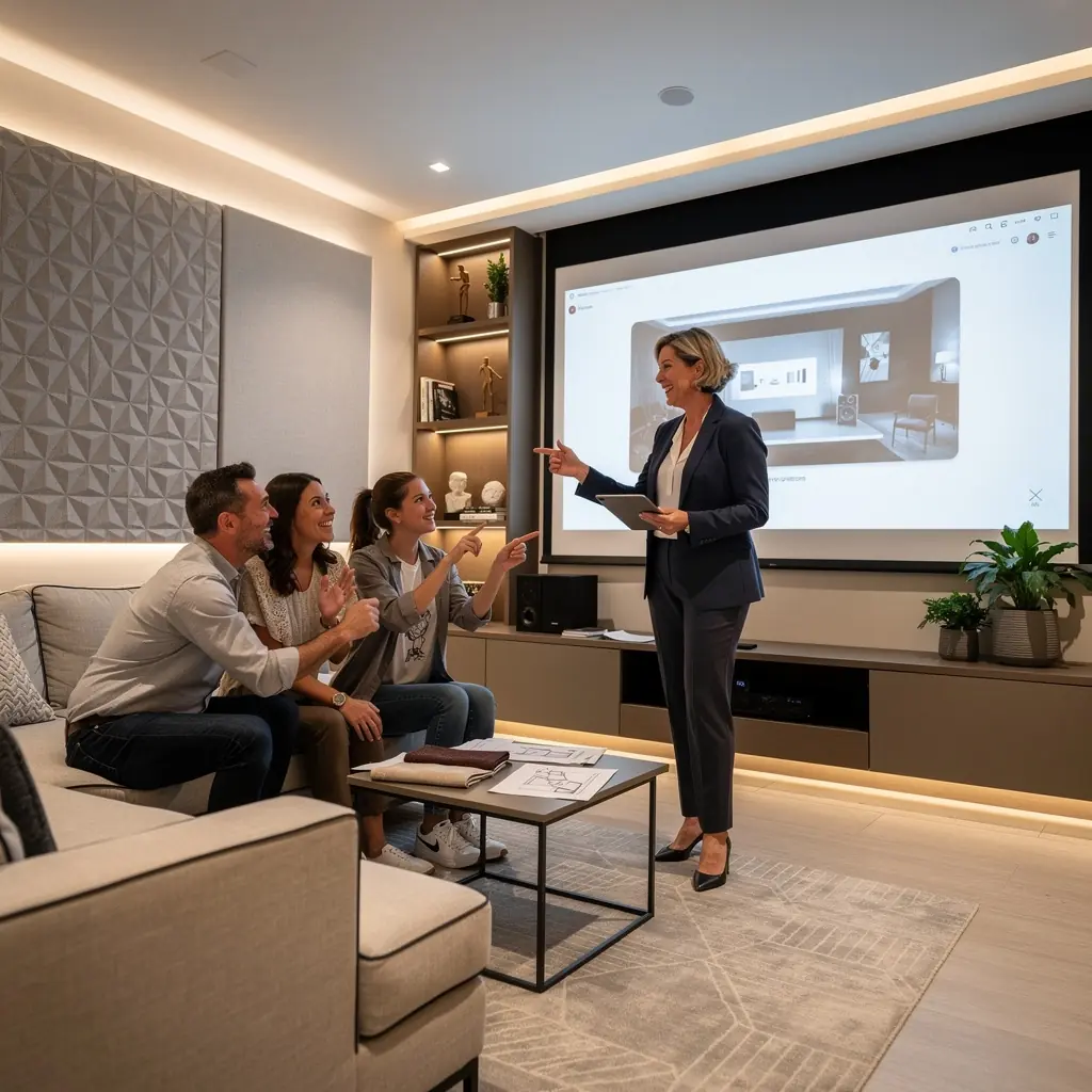 Funkcjonalna kuchnia z nowoczesnymi urządzeniami i przestronnym blatem.